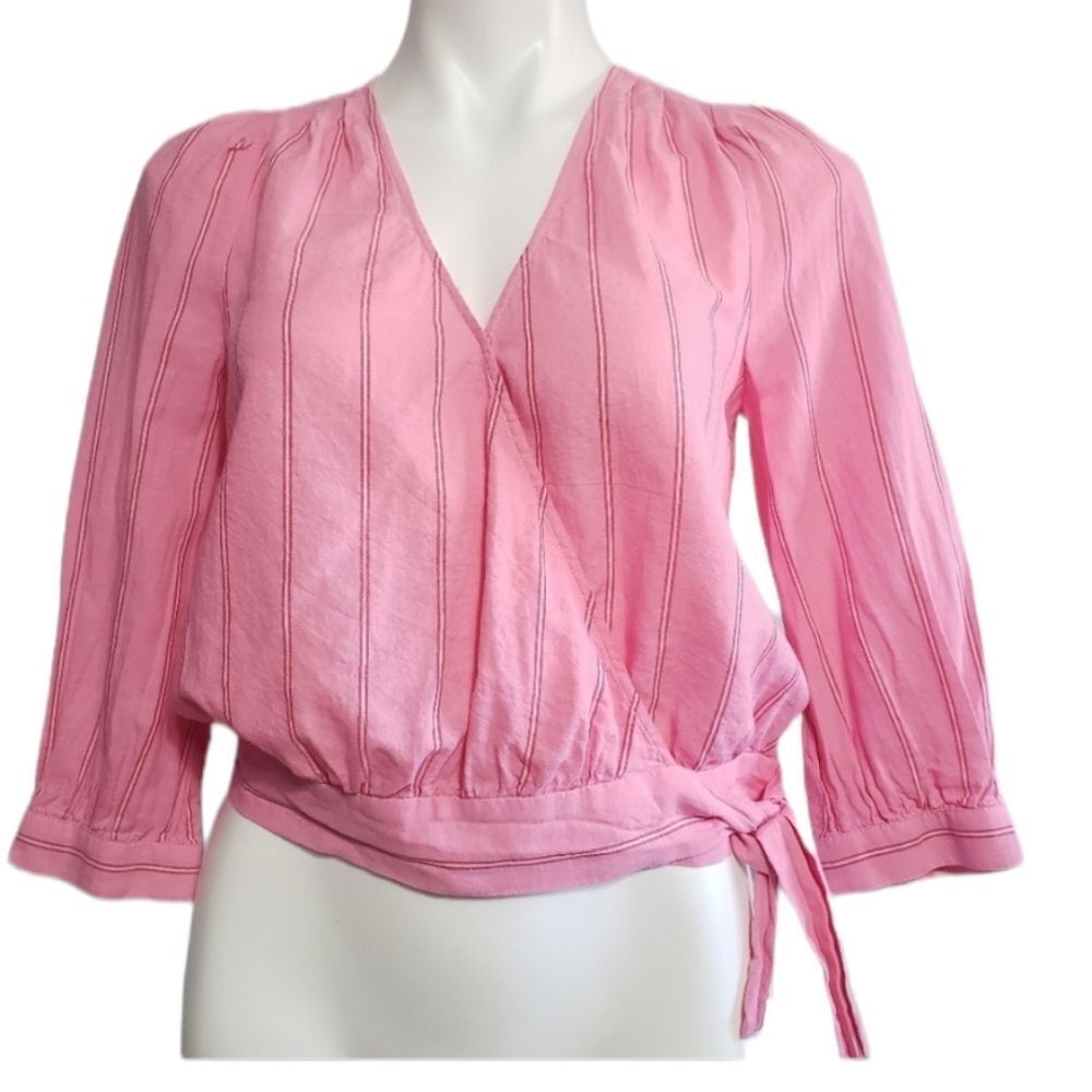 Madewell wrap tie top